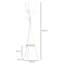 Freestanding 9 - Hook Coat Rack