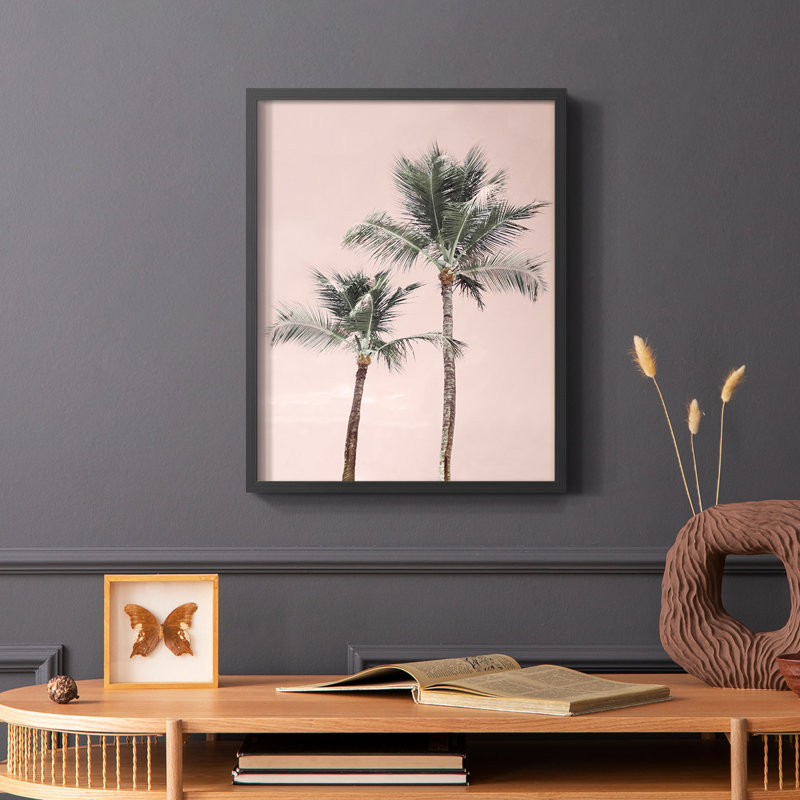 Reproduction encadrée Aruba - bois massif, Noir, H 14 po x l 11 po