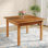 Table de salle à manger carrée en bois pour 4