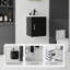 Meuble-lavabo flottant 16 po avec lavabo, porte en céramique, contreplaqué, noir 16 po-36734448-36734450
