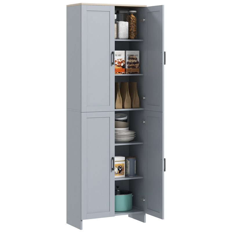 Lenard Kitchen Cupboard Storage with 6 Shelves