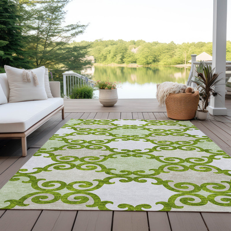 Tapis intérieur / extérieur mâle avec envers antidérapant, Rectangle 9 pi x 12 pi