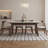 6 - Person White Rectangular Sintered Stone tabletop Dining Table Set-800275083