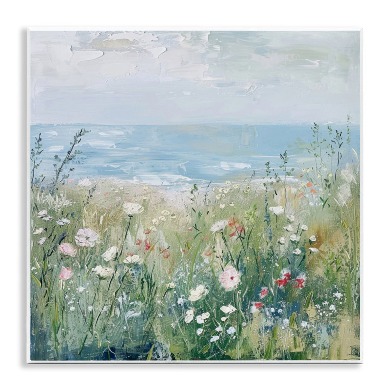 Plaque murale Wildflowers By The Sea, design Creative Studio