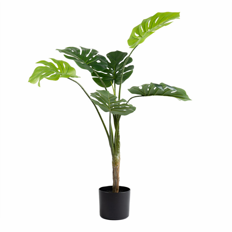 Aaru 90cm Faux Monstera Deliciosa Tree