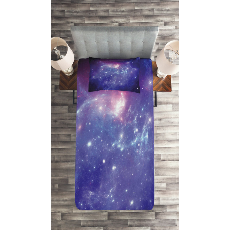 Polyester Coverlet, Twin Bedspread + 1 Sham