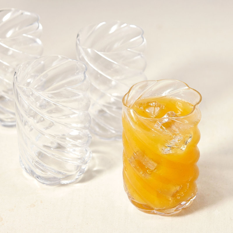 Ensemble de 5 verres à billes Mikasa, Clear