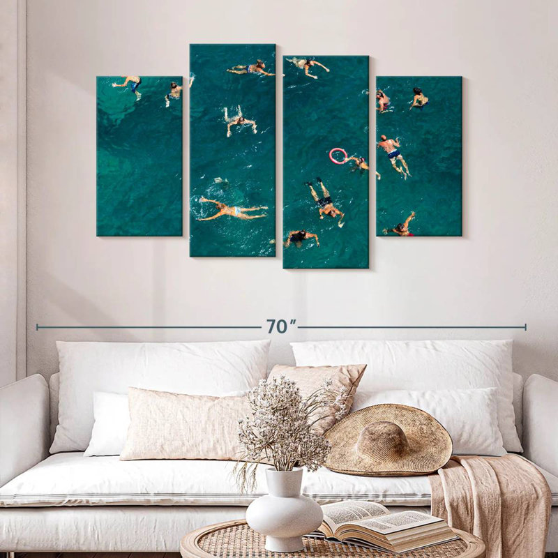 Sireci Blue Water Swim, 32" H x 52" W