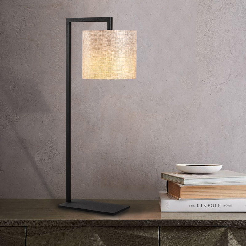 Scouley IRON BODY Arched Lamp, Cream/Black, Black