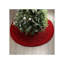 Knitted Sweater Tree Skirt With Buttons - Red-263946047