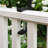 Hammered Solid Copper Birdbath with Rail Mount Bracket
