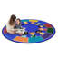 Tapis abstrait bleu-1930745258