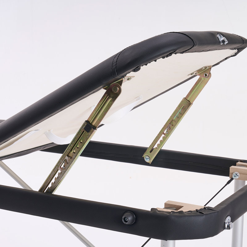 84'' Black Aluminum Adjustable Folding Massage Table