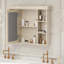 Miroir d'armoire à pharmacie mural l 35,51 po H 28,74 po Tarick-1370706353