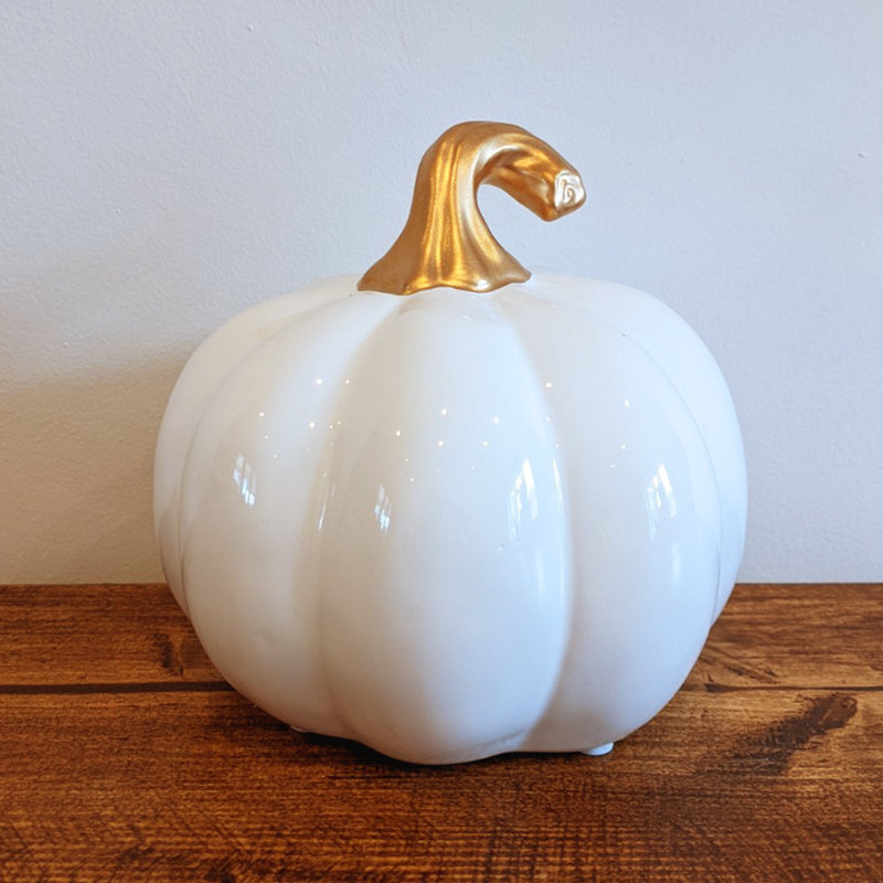 Halloween Decorative Accent, 13cm H x 13cm W x 13cm D, White