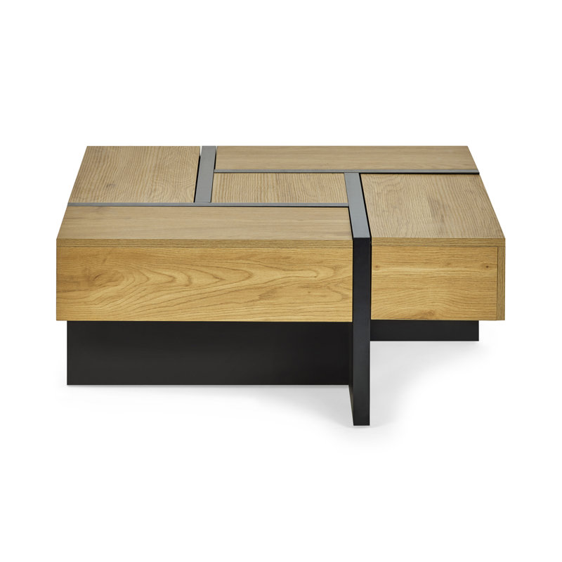 Solid Coffee Table with Storage