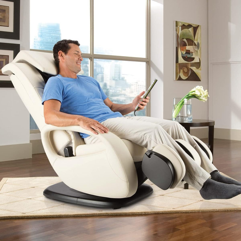 WholeBody 7.1 Massage Chair, Bone Faux Leather