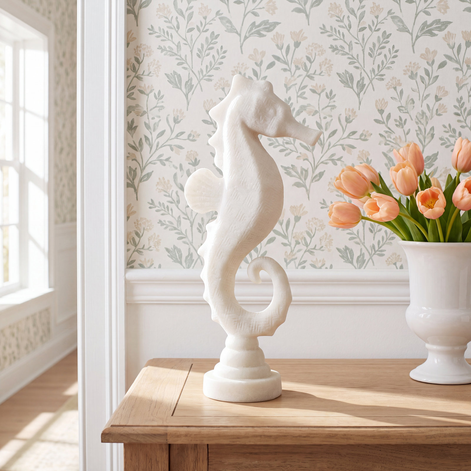 Polystone Seahorse Sculpture