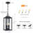 16" 2-Light Outdoor Pendant Light, Porch Hanging Light, Patio Hanging Light