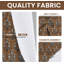 Brown Block Print Eyelet Curtain Panel Handmade Linen Drapes for Living Room, Bedroom & Window Styling-570777443-570777432