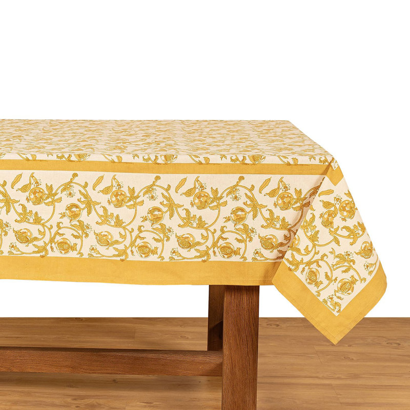 Bryah Tablecloth - Rectangular, 128" L x 71" W, Blue