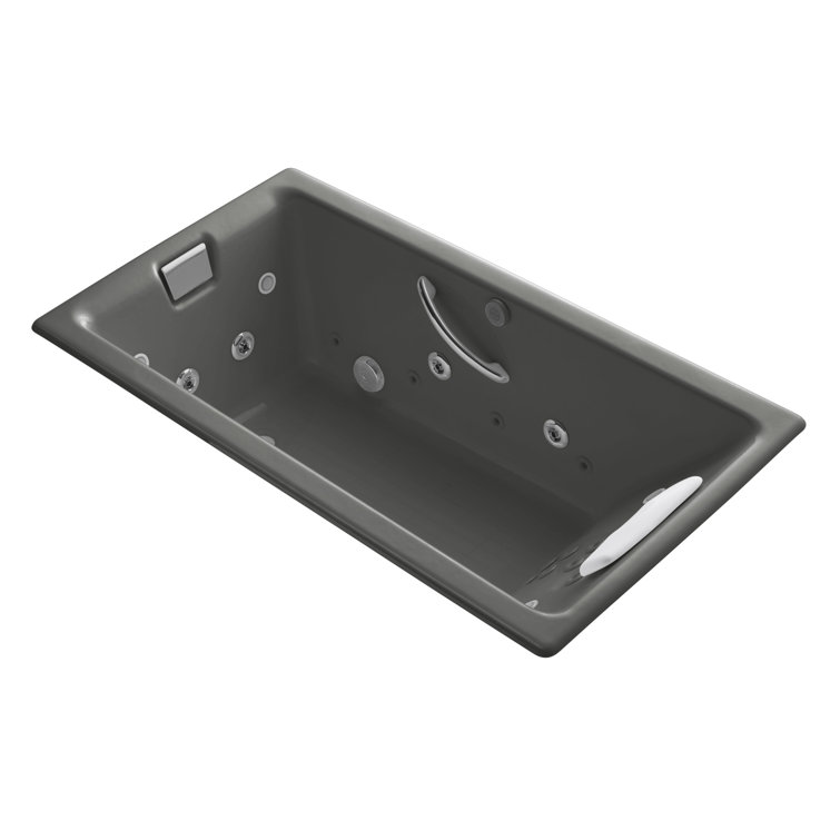 Tea-for-Two® 66" x 36" Drop-In Effervescence Whirlpool Bath with Spa/Massage Package