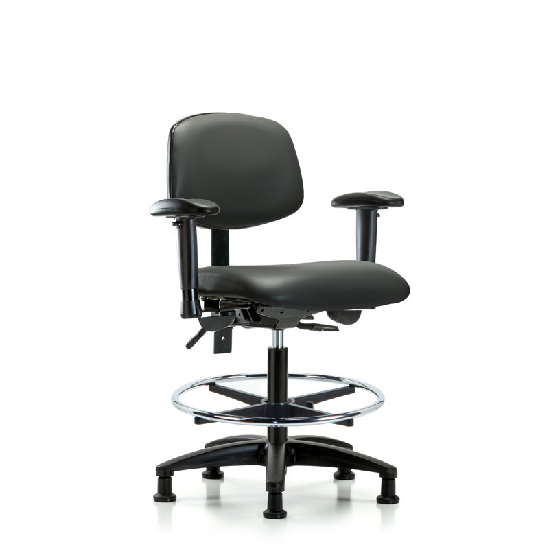 Chaise de travail Kyis, Gris foncé, Oui, Patins