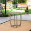 Grey Rustic Wood Table - 27.5'' Design With Appearance