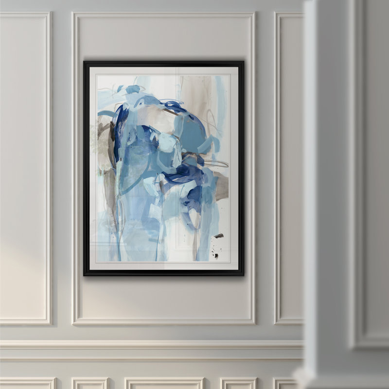 «Basso vendredi soir II», reproduction sur toile, H 22,5 po x l 30,5 po x P 1,5 po, Cadre noir