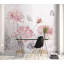 Murale florale rétro rose pissenlit Sandhurst-1138808916