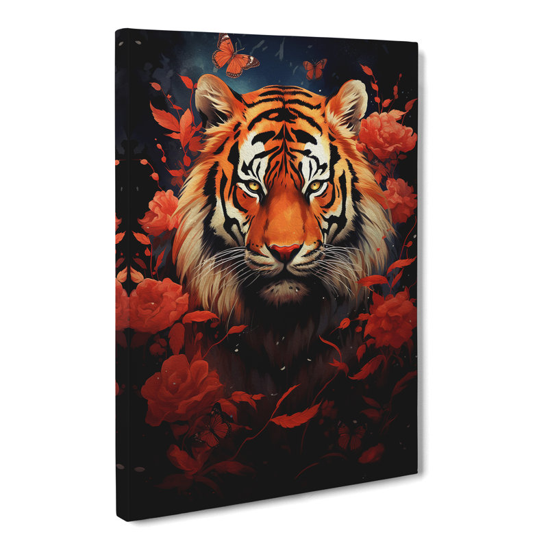 Tiger Symbolism - Wrapped Canvas, 76cm H x 50cm W x 3cm D