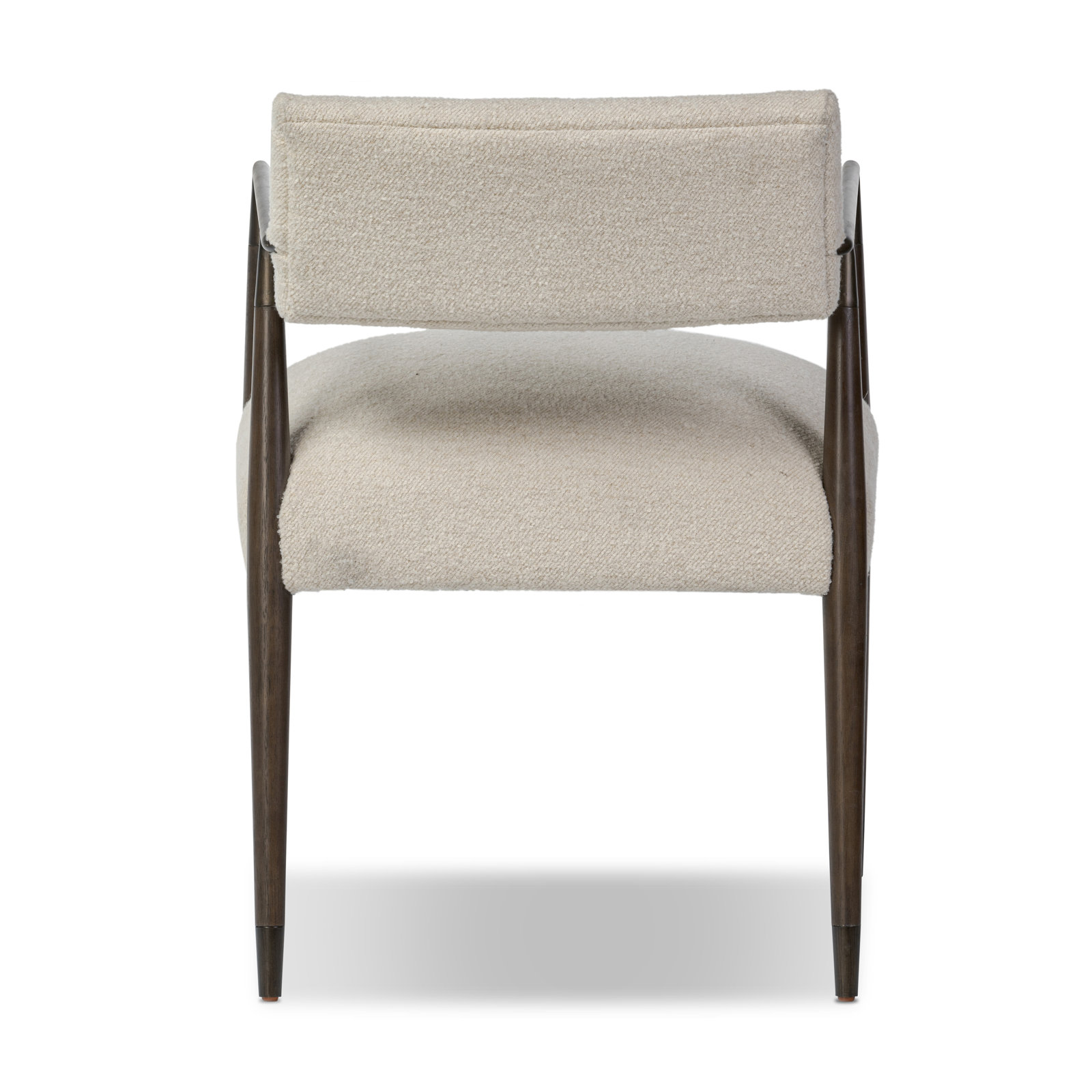 Damari Upholstered Arm Chair, Charter Oatmeal, Sierra Brown/Aged Bronze
