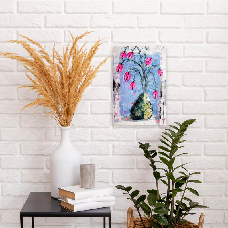 floral art Abstract Contemporary Wall Art Print, 45.72cm H x 30.48cm W