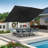 10 x 13 Ft Large Rectangular Tilt Adjustable Curved Cantilever Umbrella with Base-951507920