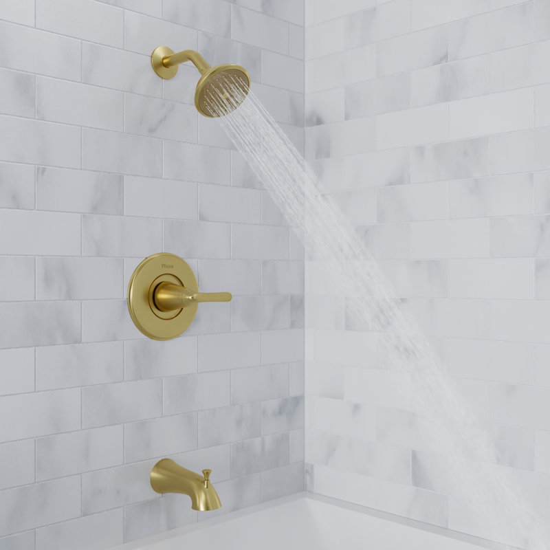 Willa Shower Faucet, Brushed Gold