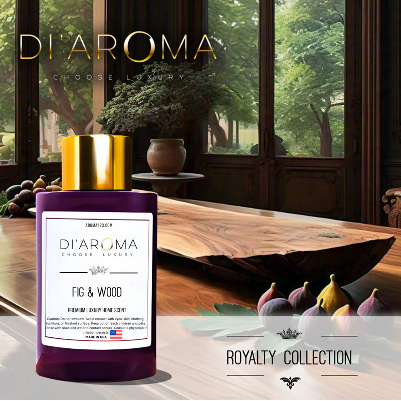DI'aroma Coco & Peach Aroma Oil Blend Plastic Purple Bottle 120Ml, Royalty Collection, Diffuser Aroma Oil Blends, Waterless Diffuser Oil