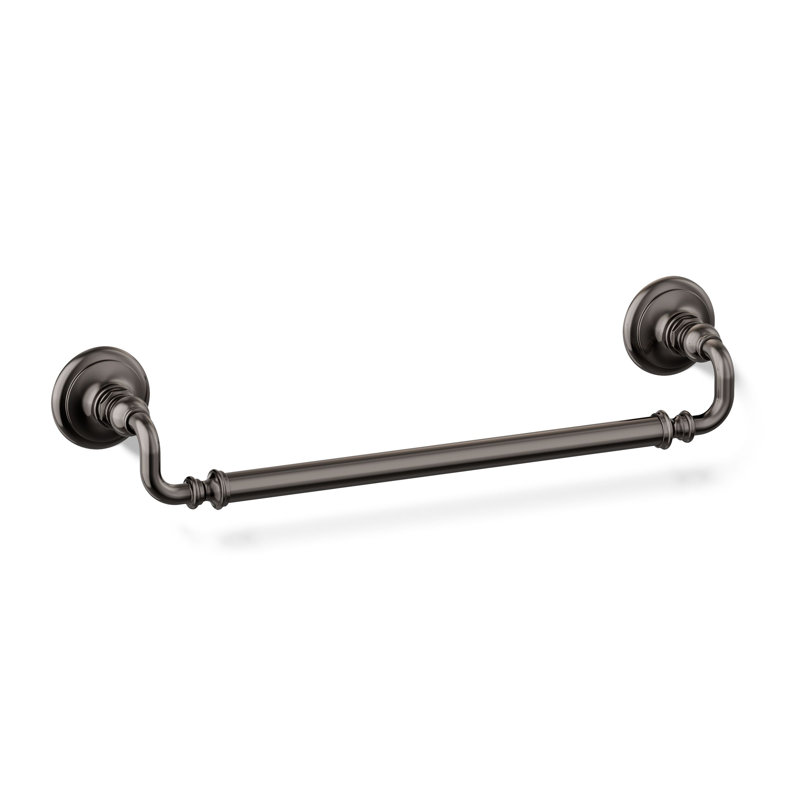 Artifacts® Wall Mounted Towel Bar, Vibrant Titanium, 3" H x 21" W x 3.5" D
