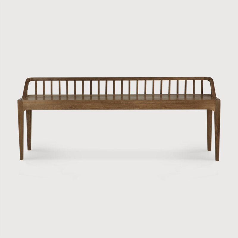 Spindle Solid Wood Dining Bench