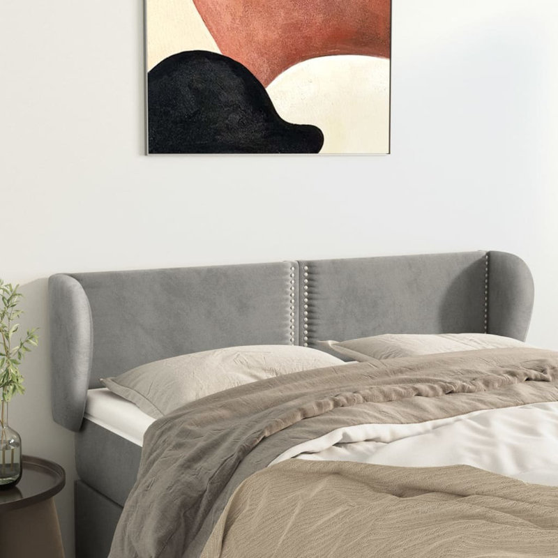 Didi Headboard, Light Grey, Double (4'6)