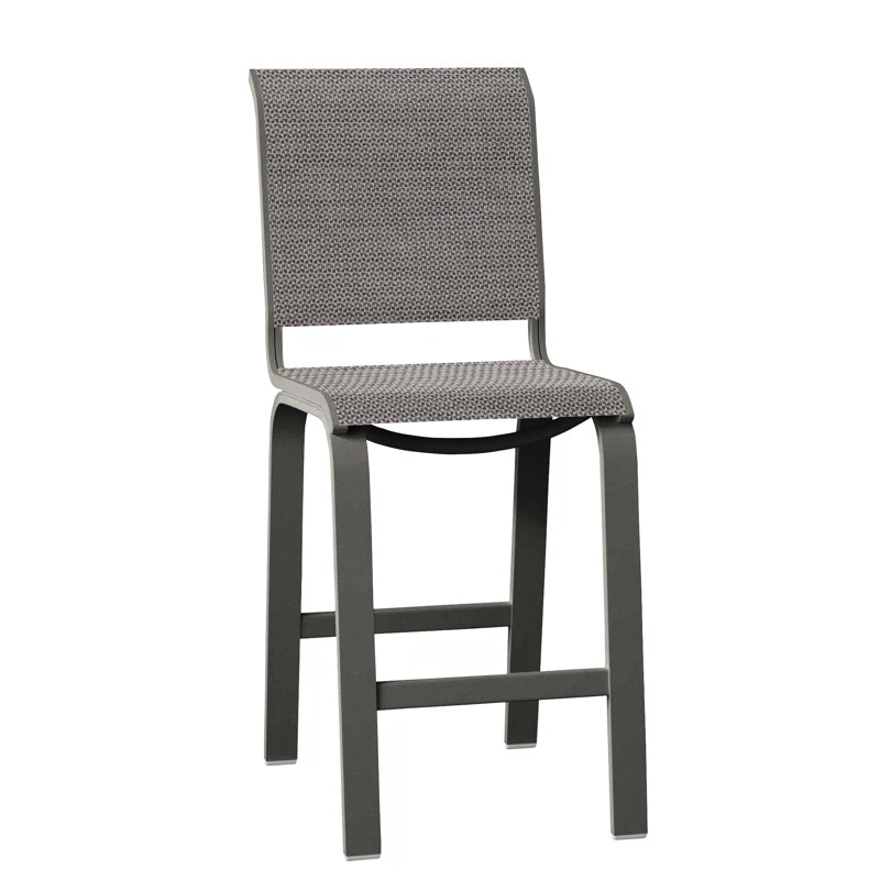 Tabouret de bar 26 po Holna, Graphite texturé, Sicile