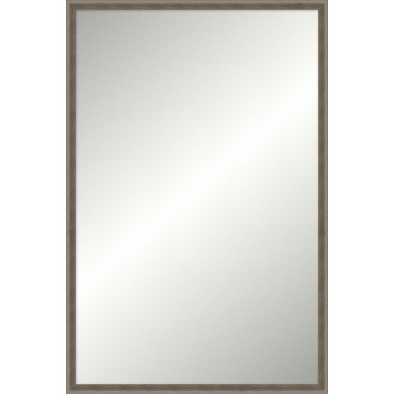 Miroir anthracite Ridgeline, Non biseauté, Rectangle 35.5" x 23.5"