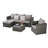 3 Pieces Outdoor Conversation Set-1412558987