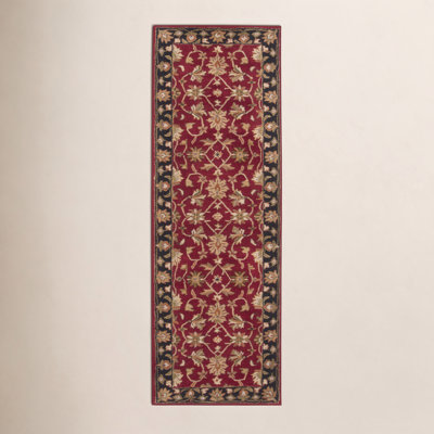 Byler Garnet Hand-Tufted Wool Oriental Rug