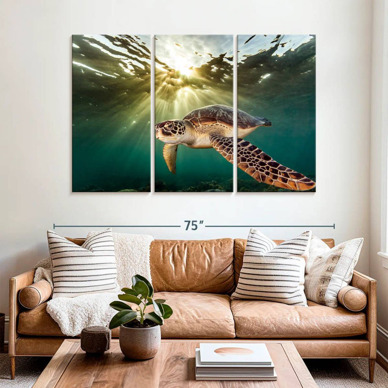 Philippine Green Turtle, 42" H x 65" W