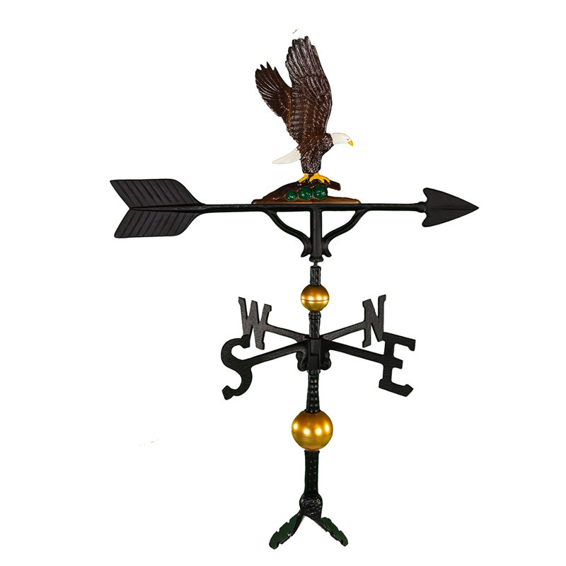 Deluxe Eagle Weathervane, 32" H x 23.5" W, Natural