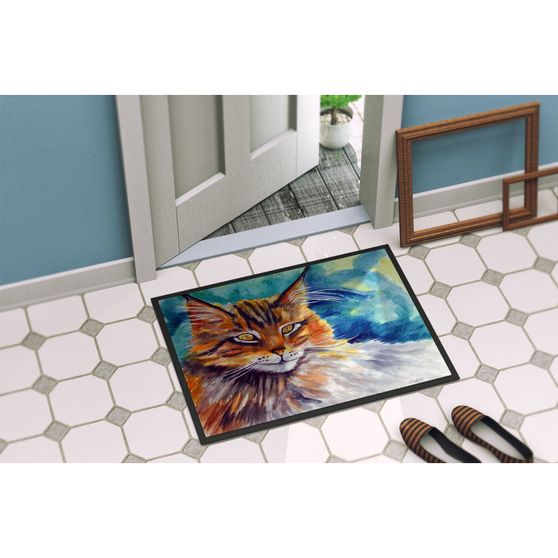 Tapis d'extérieur antidérapant Wibaux Maine, Rectangle 1 pi 6 po x 2 pi 3 po