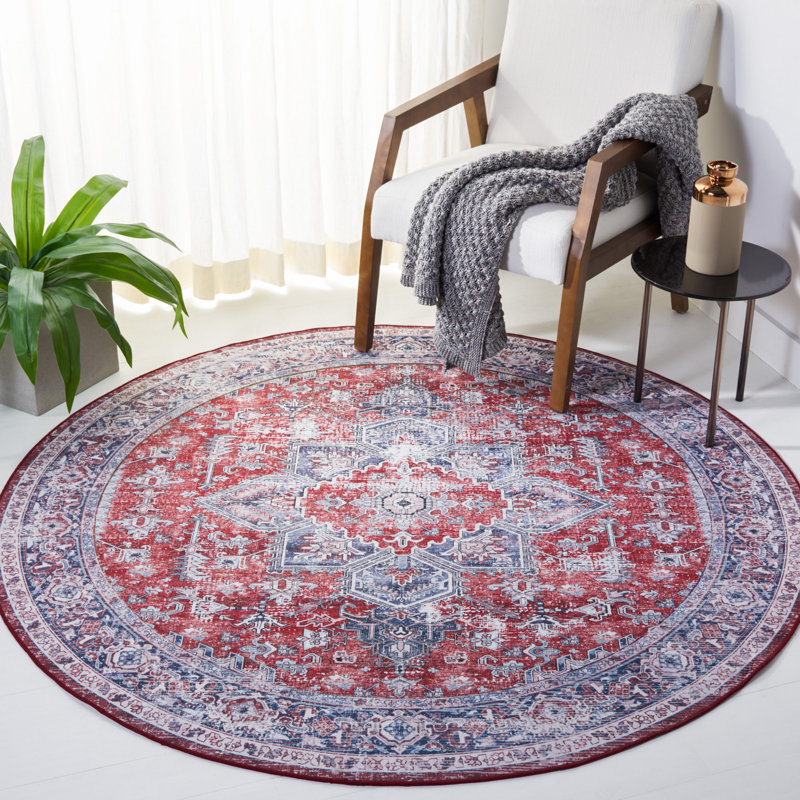 Tucson Performance Machine Washable Oriental Rug, Round 6'