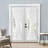 Matao Elegant Semi-Sheer Door Panel Rod Pocket w/ Tiebacks in Various Sizes-1450106592-1450106623