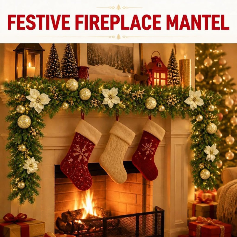 Guirlande de Noël 6 pi, 6FT