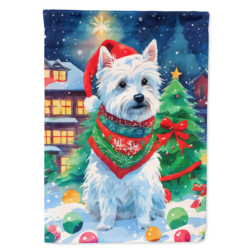 Double Sided Polyester Christmas, 15.5'' H x 11.25'' W